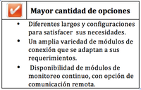 cantidad de opciones